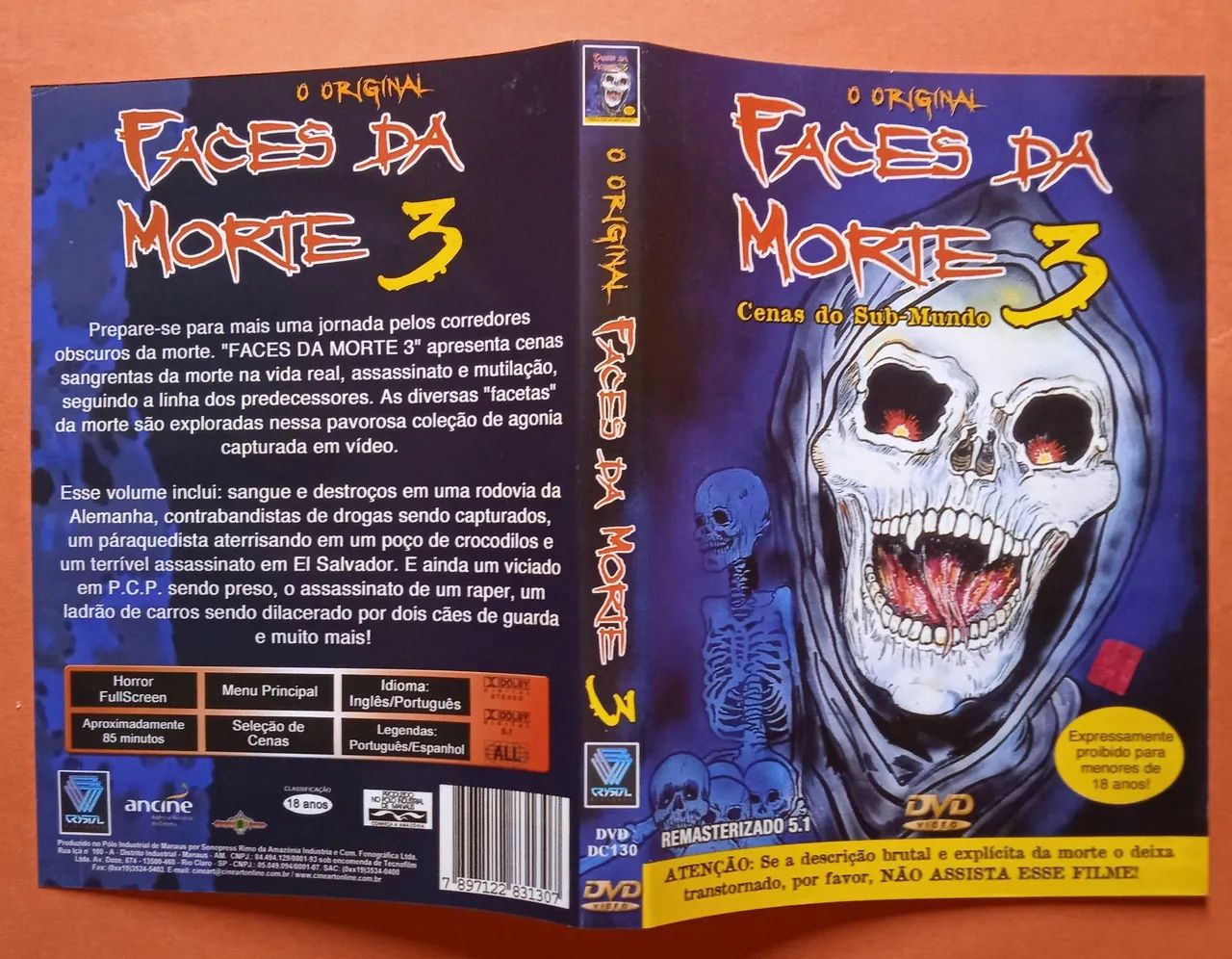 Dvd Faces da Morte 3 - Foto 3