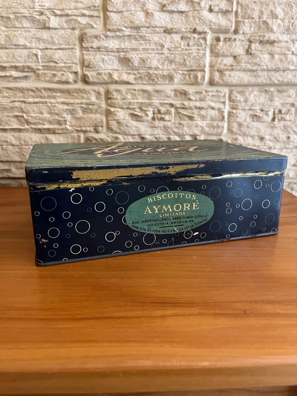 Antiga lata de biscoitos Aymoré - Foto 3