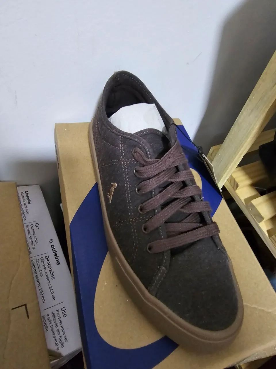 Tênis Reserva- masculino marrom - Foto 4