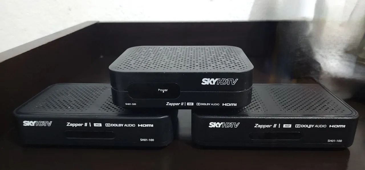 3 Decodificadores SKY HDTV - SH01-500, SH01-100