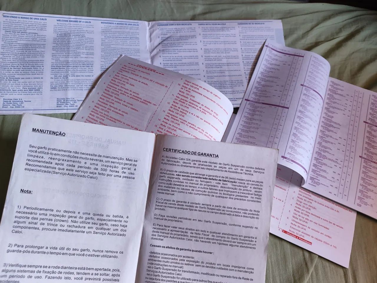 Manual Caloi alumínio anos 90 