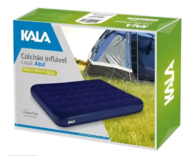 Colchão Inflável de Casal - na Caixa