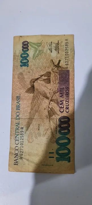 Cédula 100.000 mil cruzeiros OFICIAL!  - Foto 3
