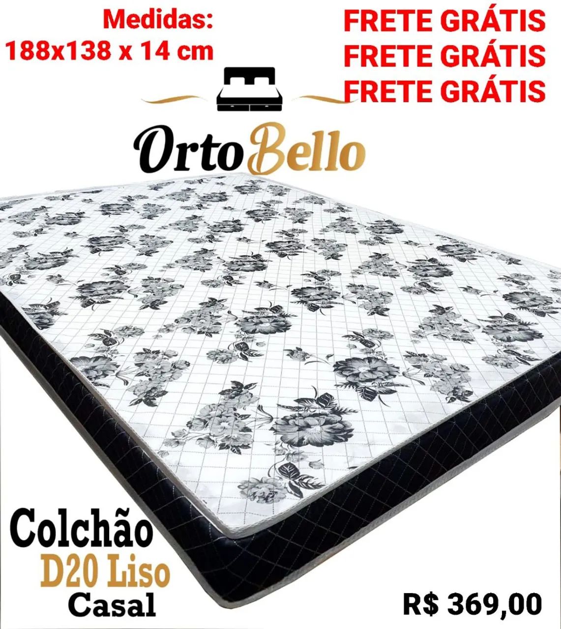COLCHÕES ORTOBELLO COM FRETE GRÁTIS: TRAVA NA QUEIMA!!! - Foto 3