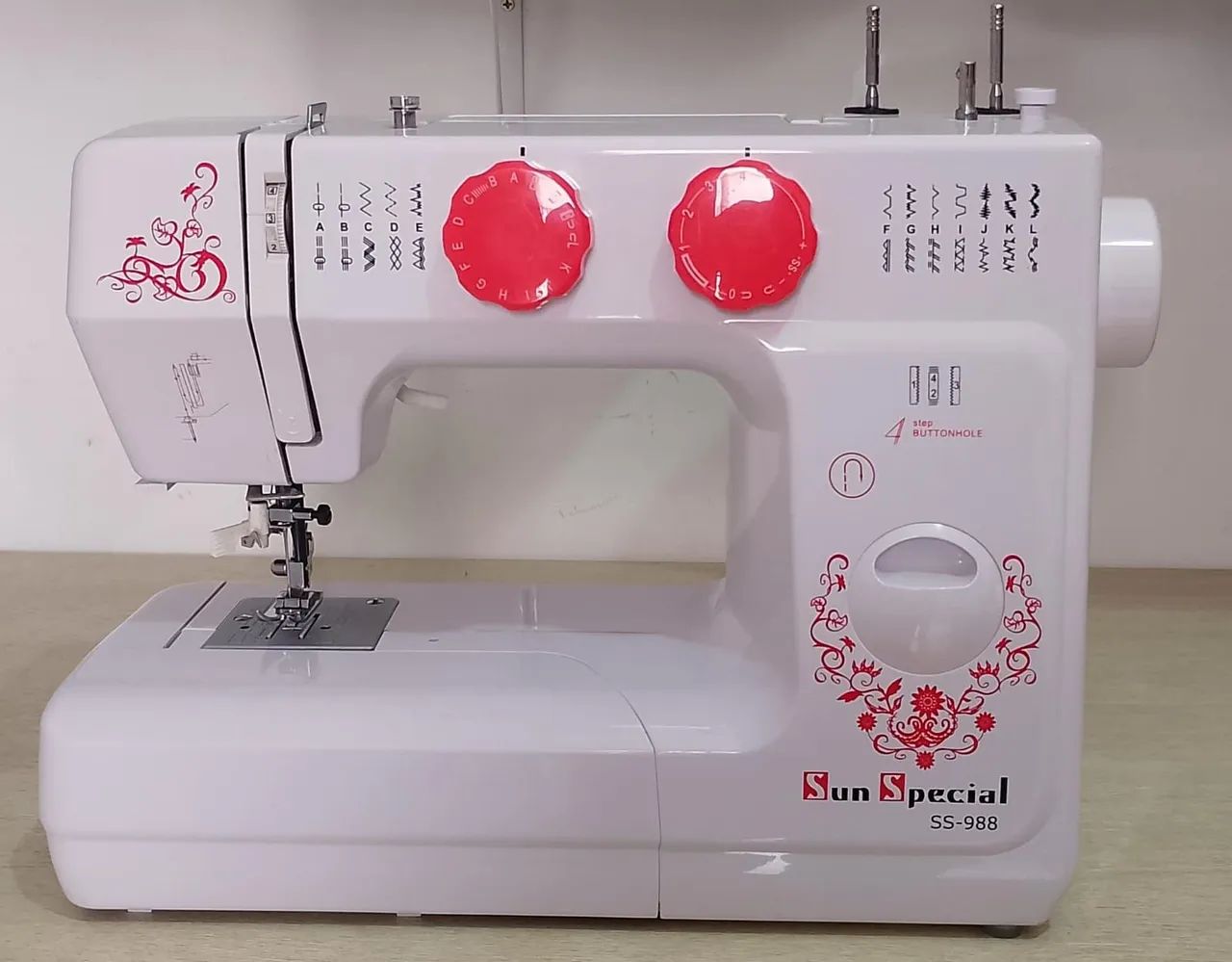 Máquina Costura Doméstica SS-988 220v Mecânica Branca - Sun Special