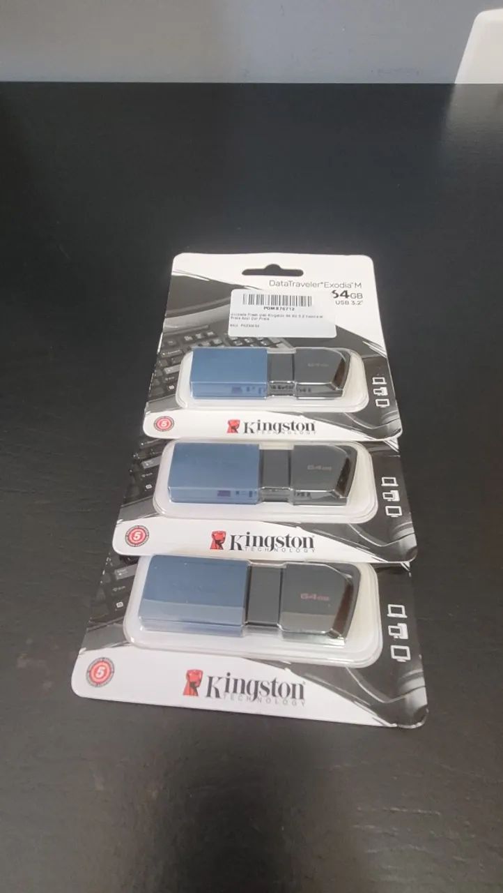 Pendrive Kingston Exodia 64 GB USB 3.2 - Velocidade e Confiabilidade! - Foto 4