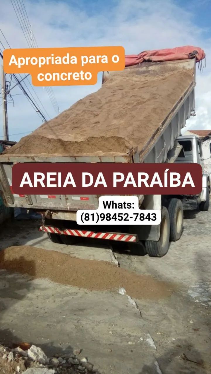 Areia Lavada grossa com 12 Metros