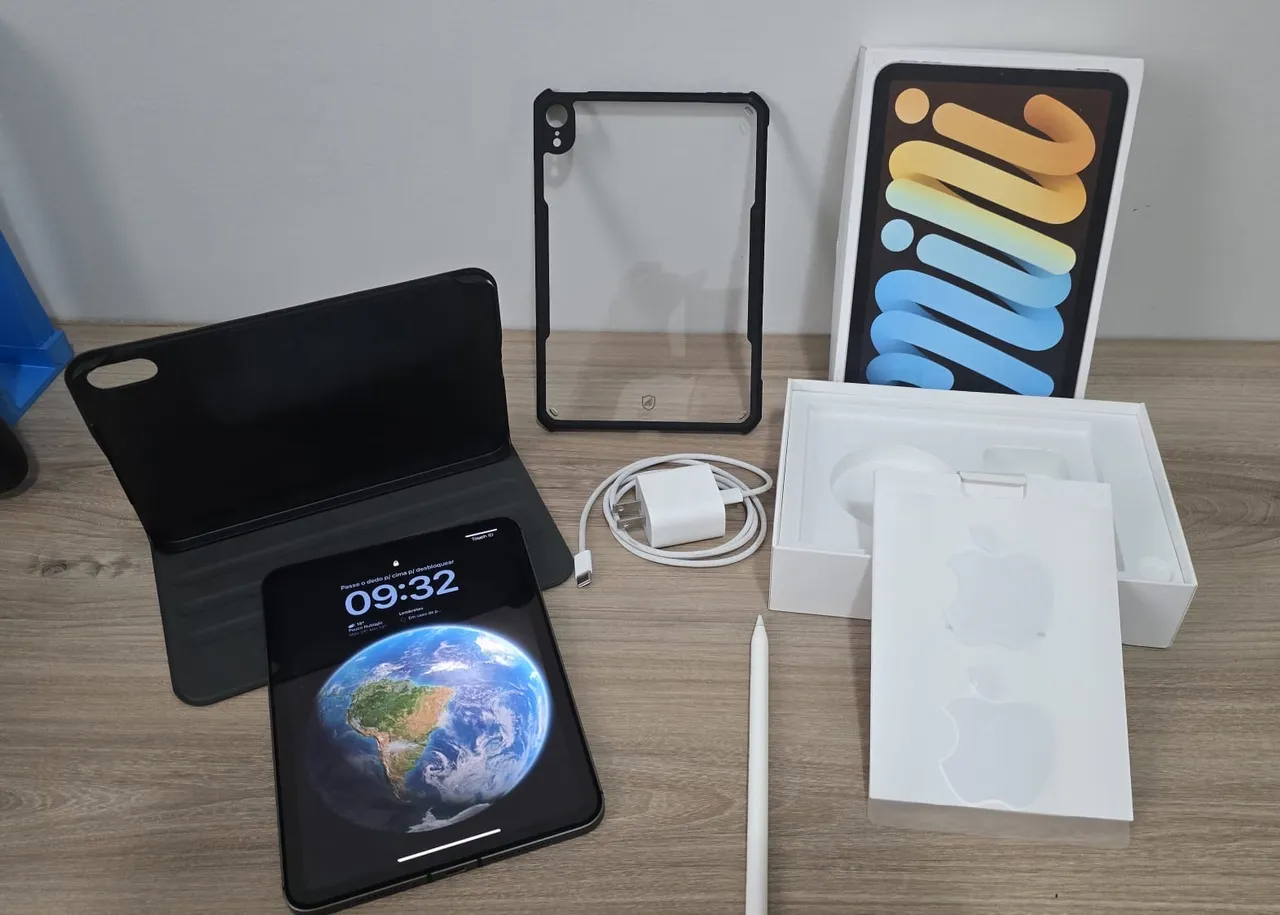 Apple Mini iPad 6 (Wi-Fi + Cellular 5G, 256 GB) - Cinzento sideral