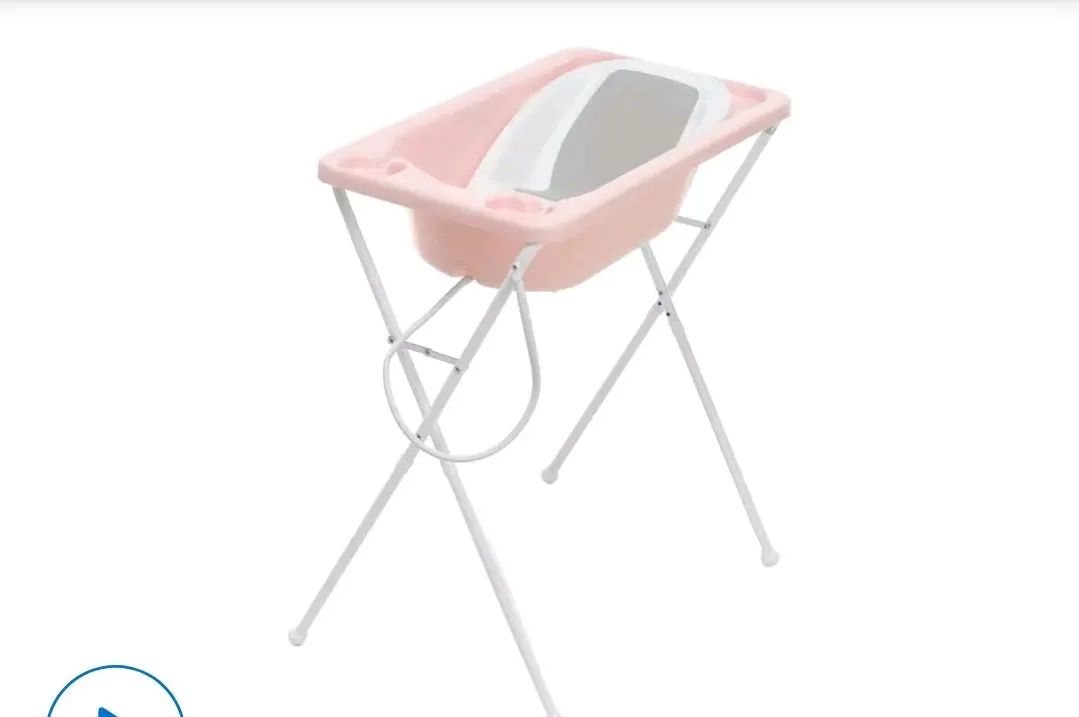 Banheira para Bebê com Suporte - Rosa
