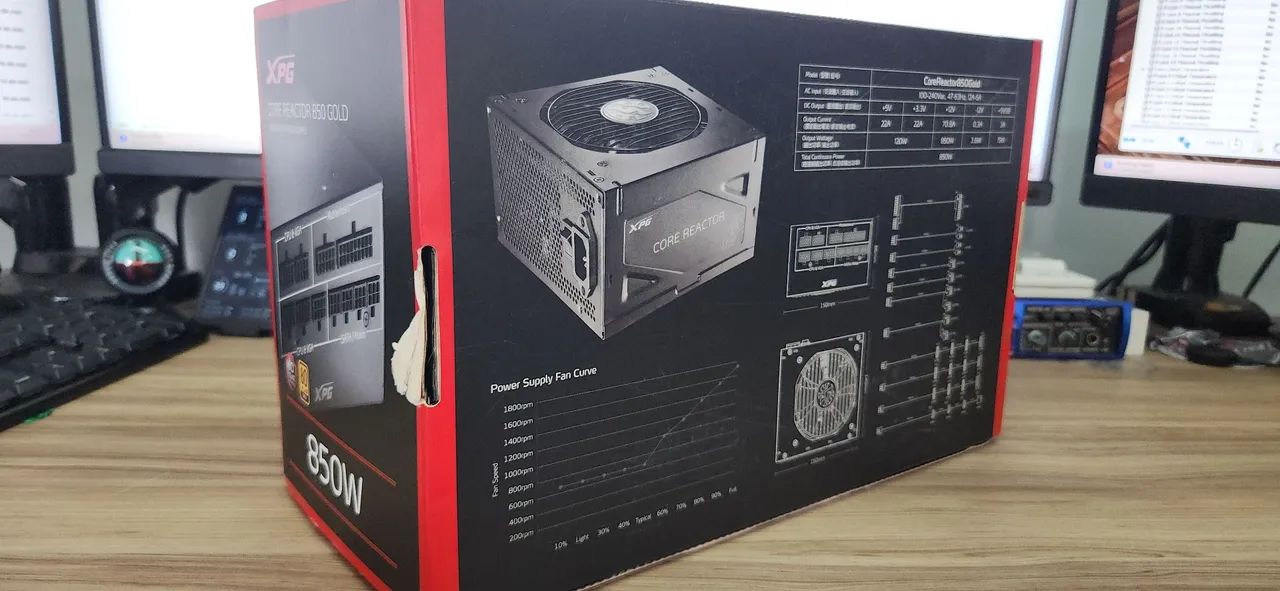 Fonte modular  XPG 850W Gold 80 Plus - Foto 2