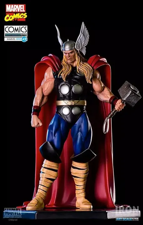 Thor Exclusivo (completo) Marvel Comics Art Scale 1/10 Deluxe - Iron Studios