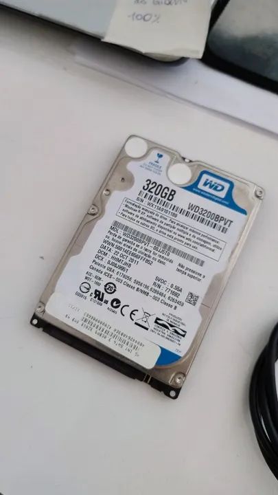 HD 320GB, para notebook e computador, 100%