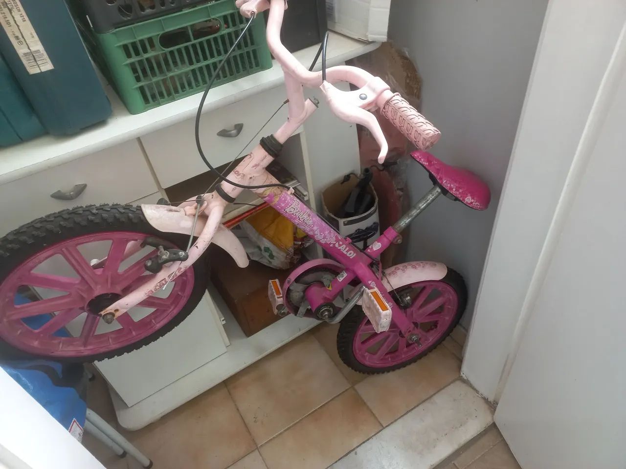 Bicicleta infantil  barbie caloi - Foto 2