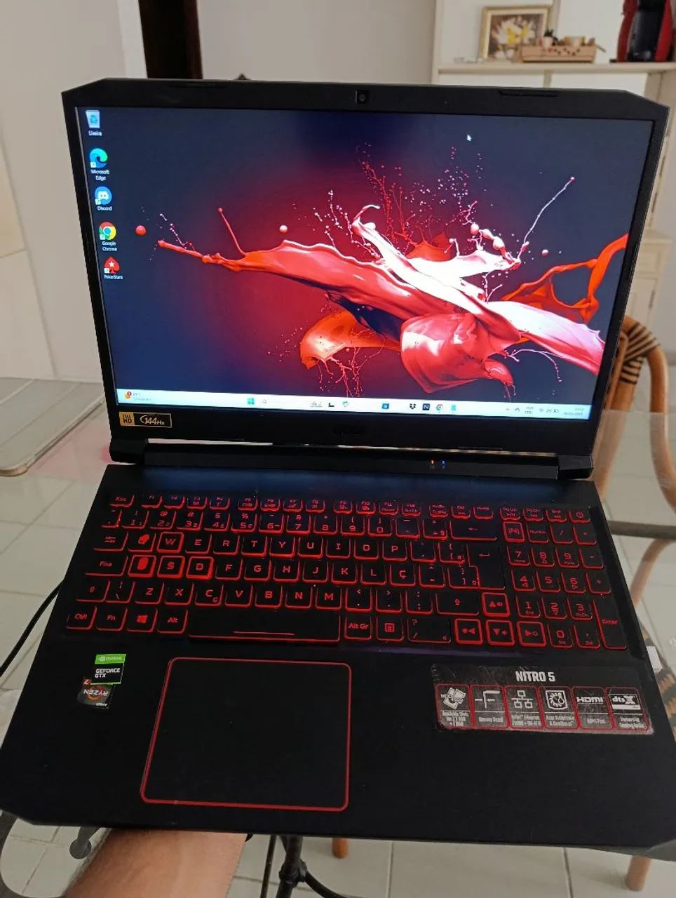 Notebook Acer nitro 5 RYZEN 7 GTX 1650 TELA 144HZ  - Foto 3