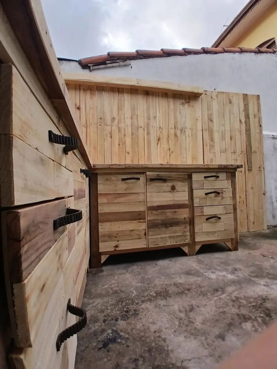 Mesa de Canto de Madeira Trabalho Pesado - Foto 3