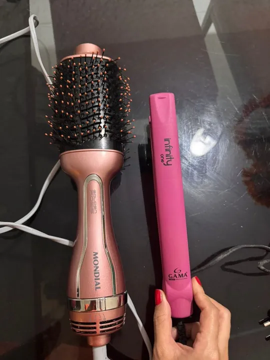 Escova Secadora Mondial + Prancha Gama