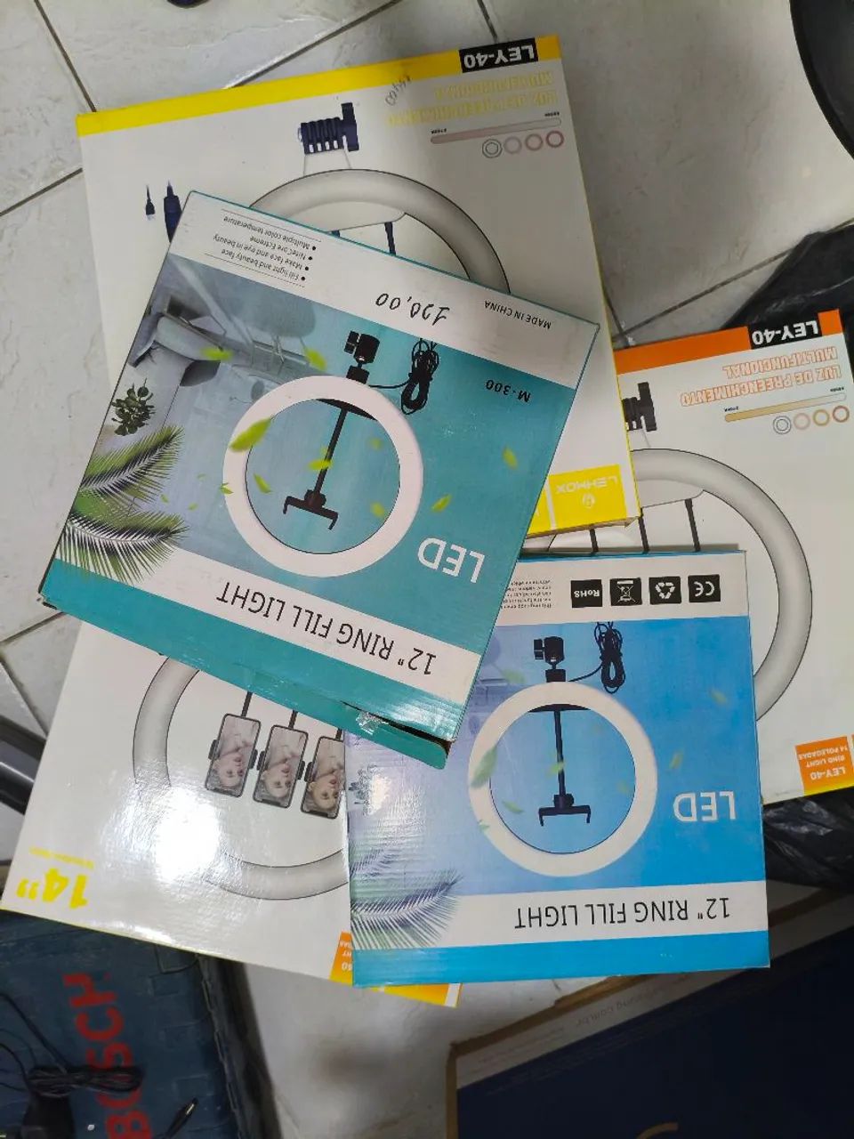 Rig light 12" e 14" polegadas Novas com tripé