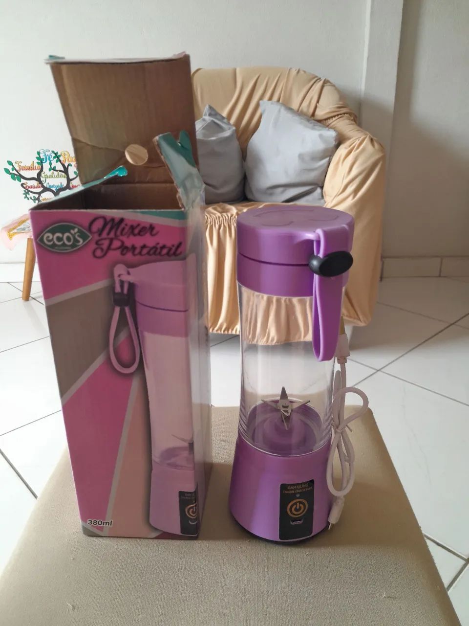 Mixer Portátil Eco's 380ml - Foto 4