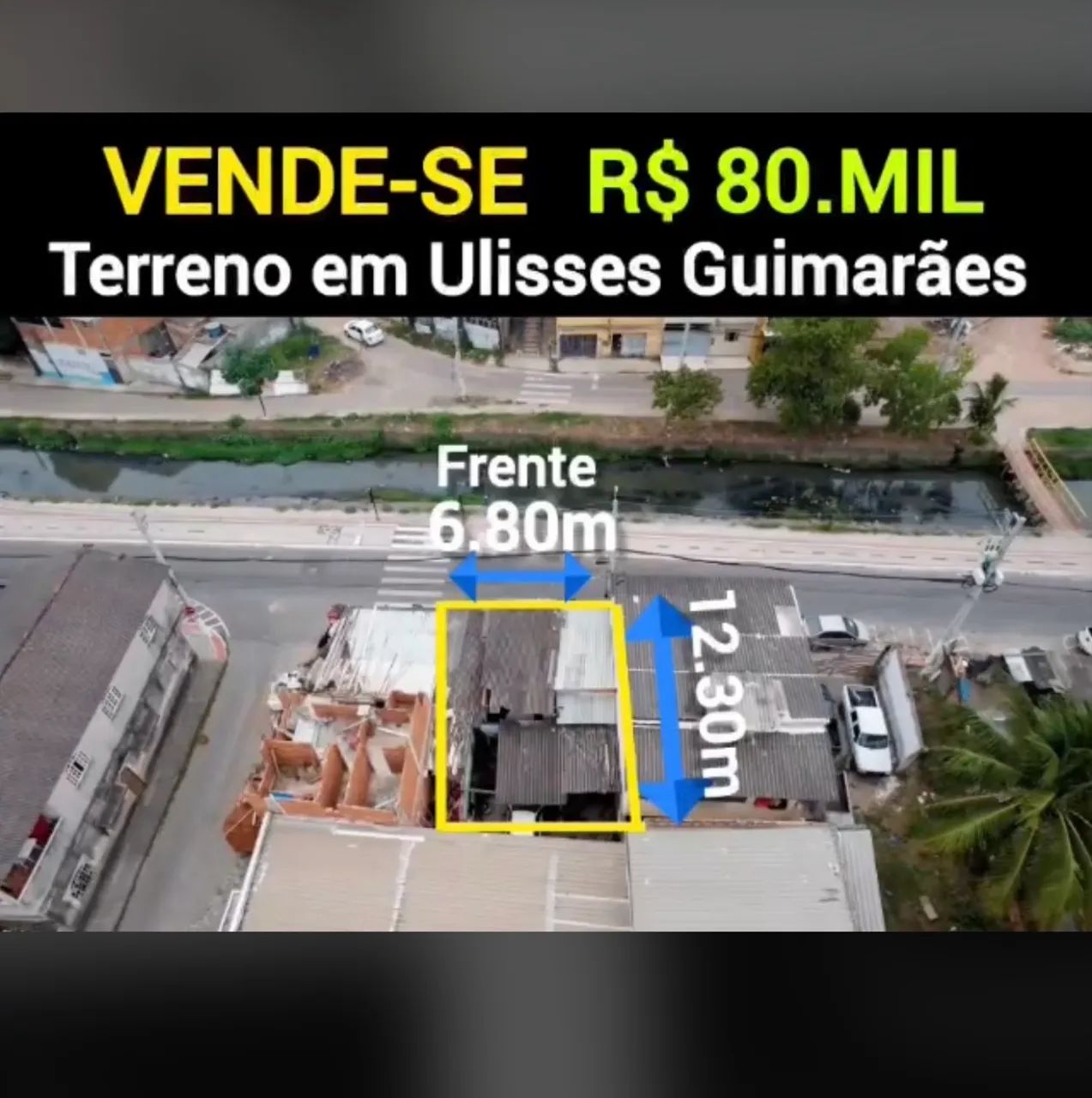 Vendo terreno, com ponto de comércio 