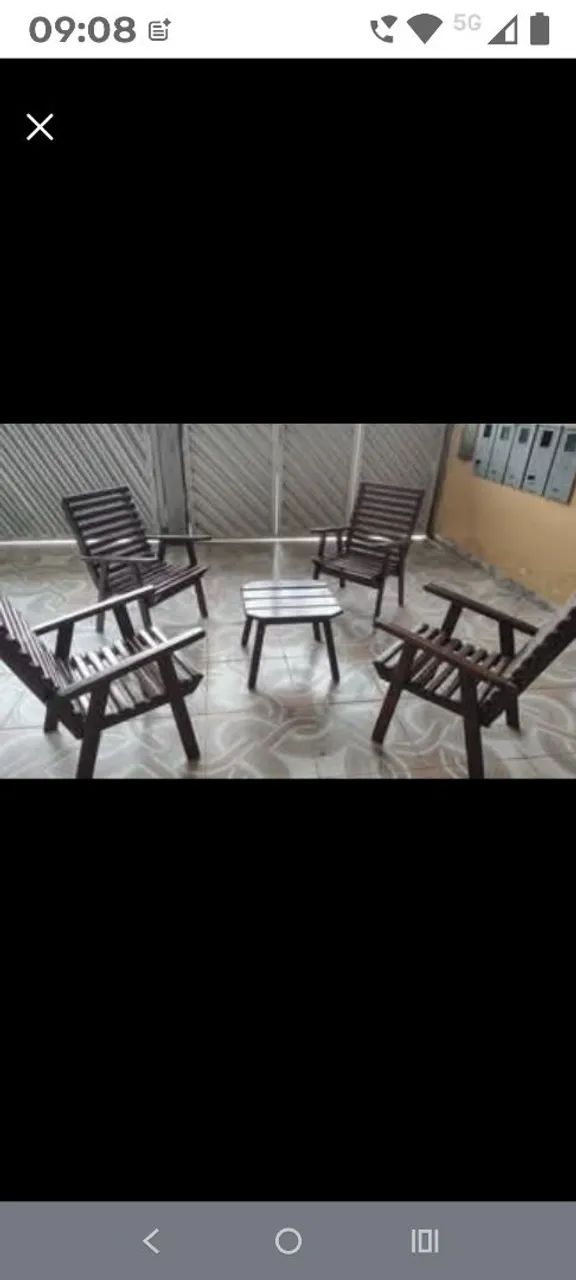 VENDO ESSE JOGO DE MESA ( MADEIRA )