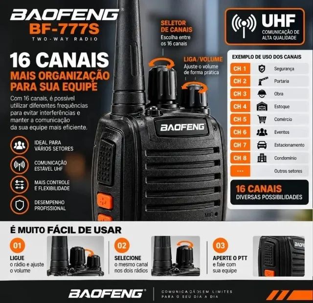 Par de Walk Talk Baofeng ORIGINAL  - Foto 2