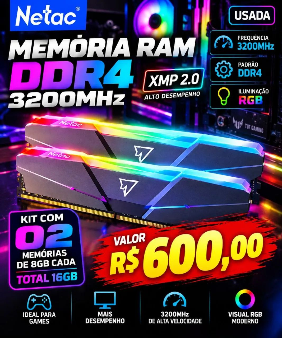 Memoria RAM 2X8GB