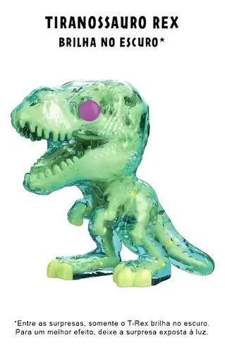 T-rex brilhante kinder joy