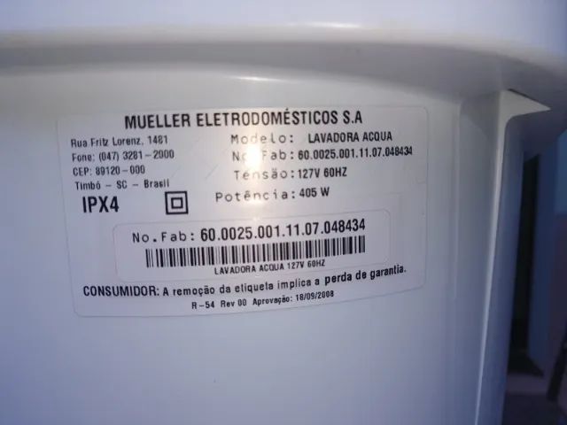"Tanquinho" de Lavar Roupa Mueller Acqua 5.0 - Foto 2