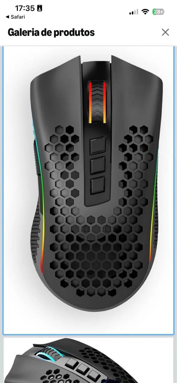 Mouse Wireless Redragon Storm Pro 1000hz - Foto 2