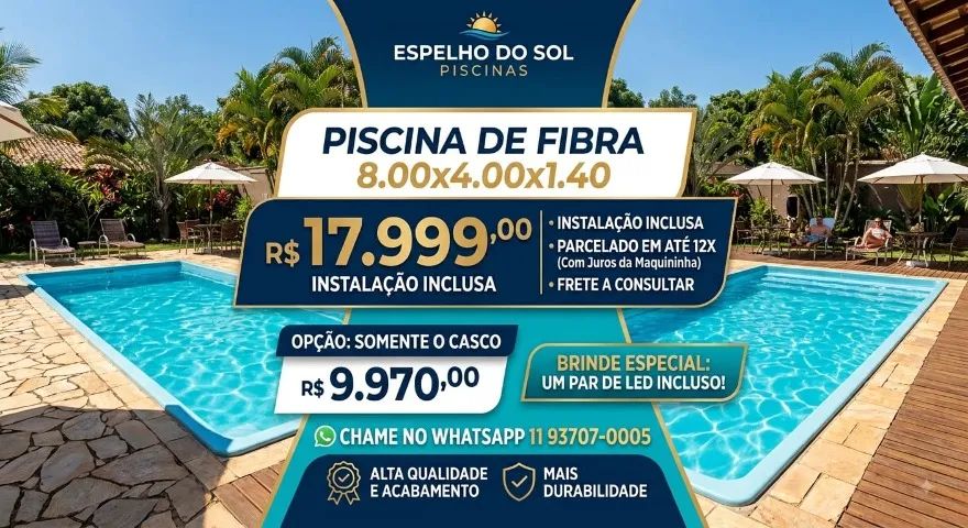 PISCINA DE FIBRA