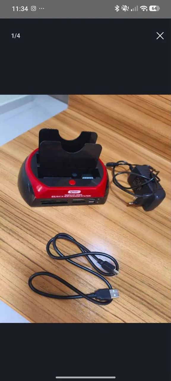 Dock Station clonadora prática KNUP HD-005