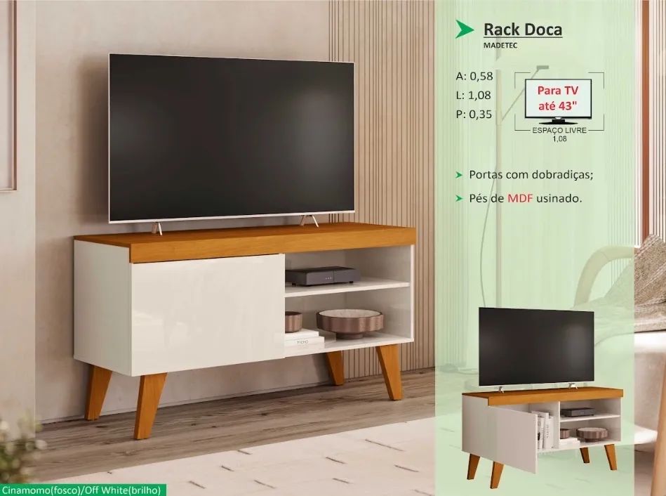 Rack Doca tv 43Polegadas - Foto 2