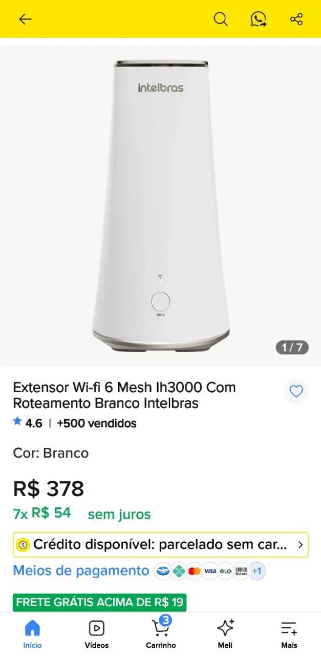 Roteador Extensor Wi-fi 6 Mesh Ih3000 Com Roteamento Branco Intelbras - Foto 2