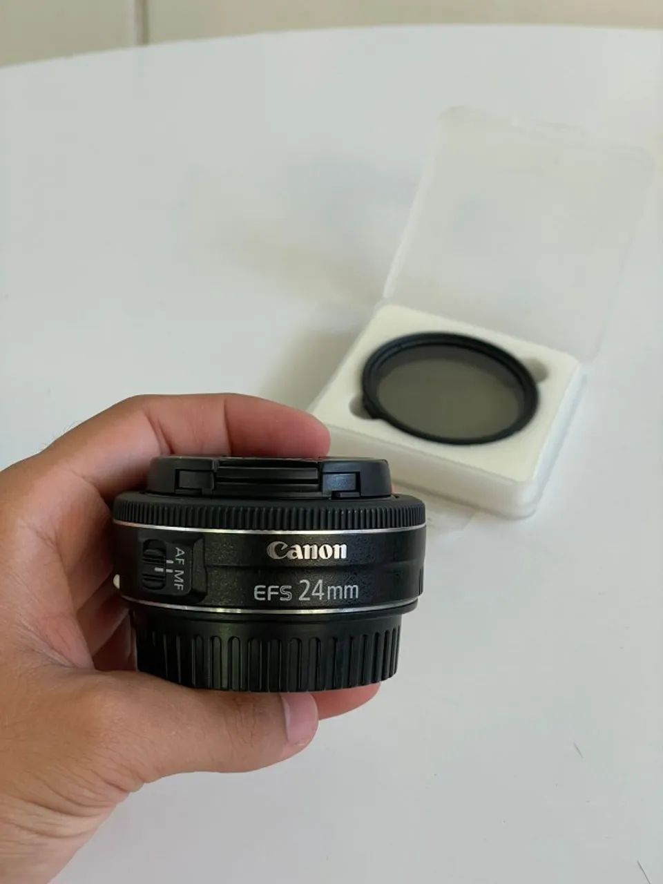 Lente Canon EF-S 24mm 2.8 STM + Filtro ND Variável K&F