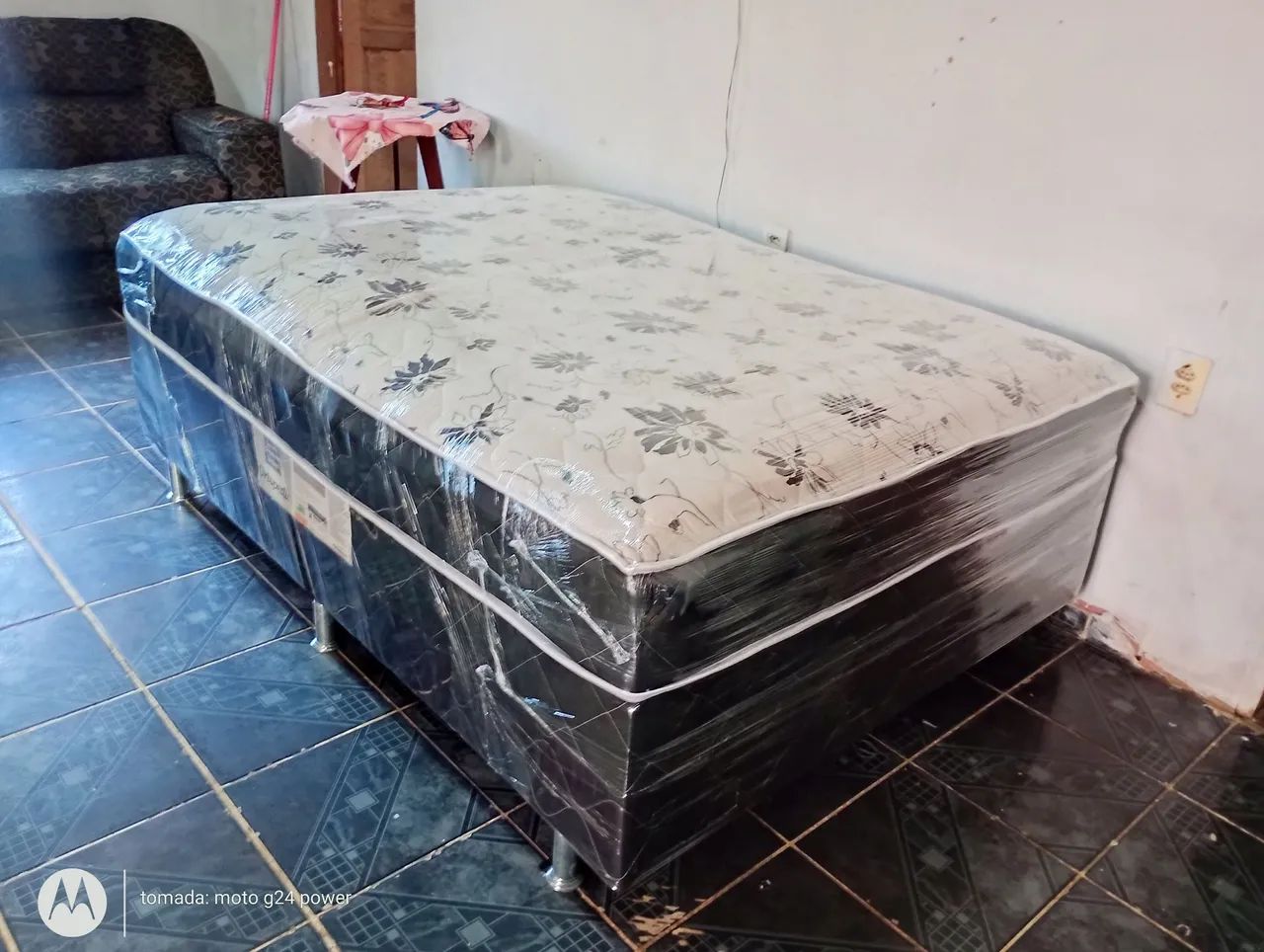 Cama Box Casal De Molas Higenizada Altona