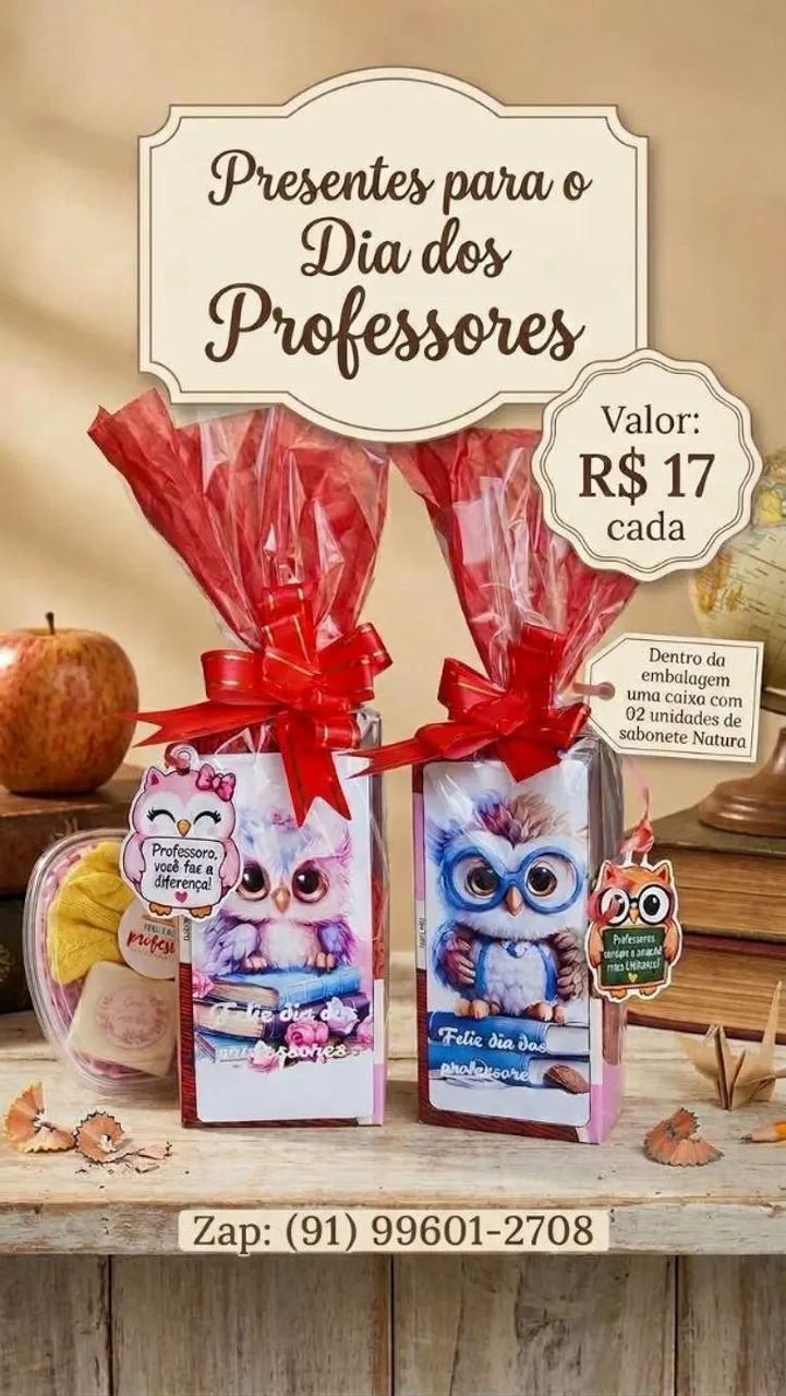 Cesta para dia dos professores 