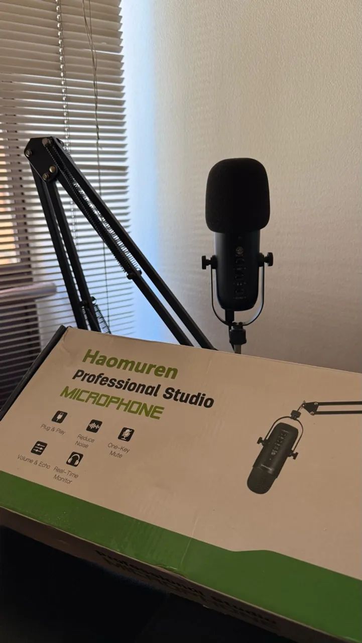 Microfone profissional K66s + braço articulado