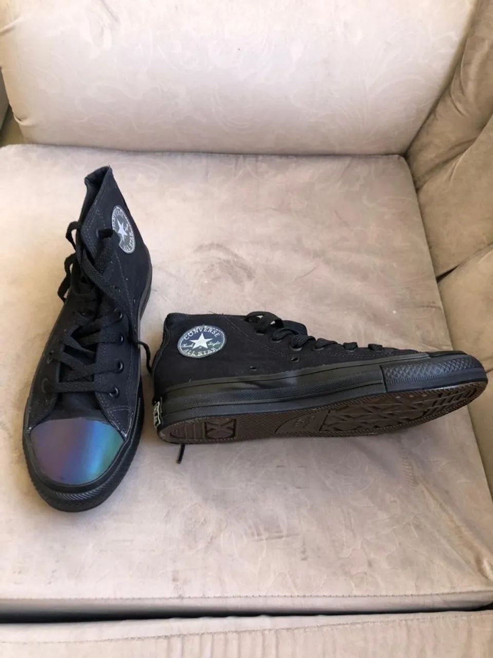 All star converse cano alto black - Foto 4