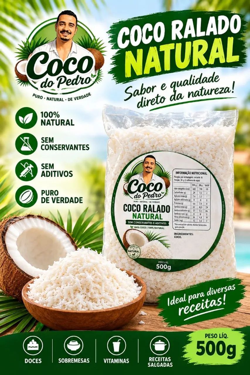Côco Ralado Natural 