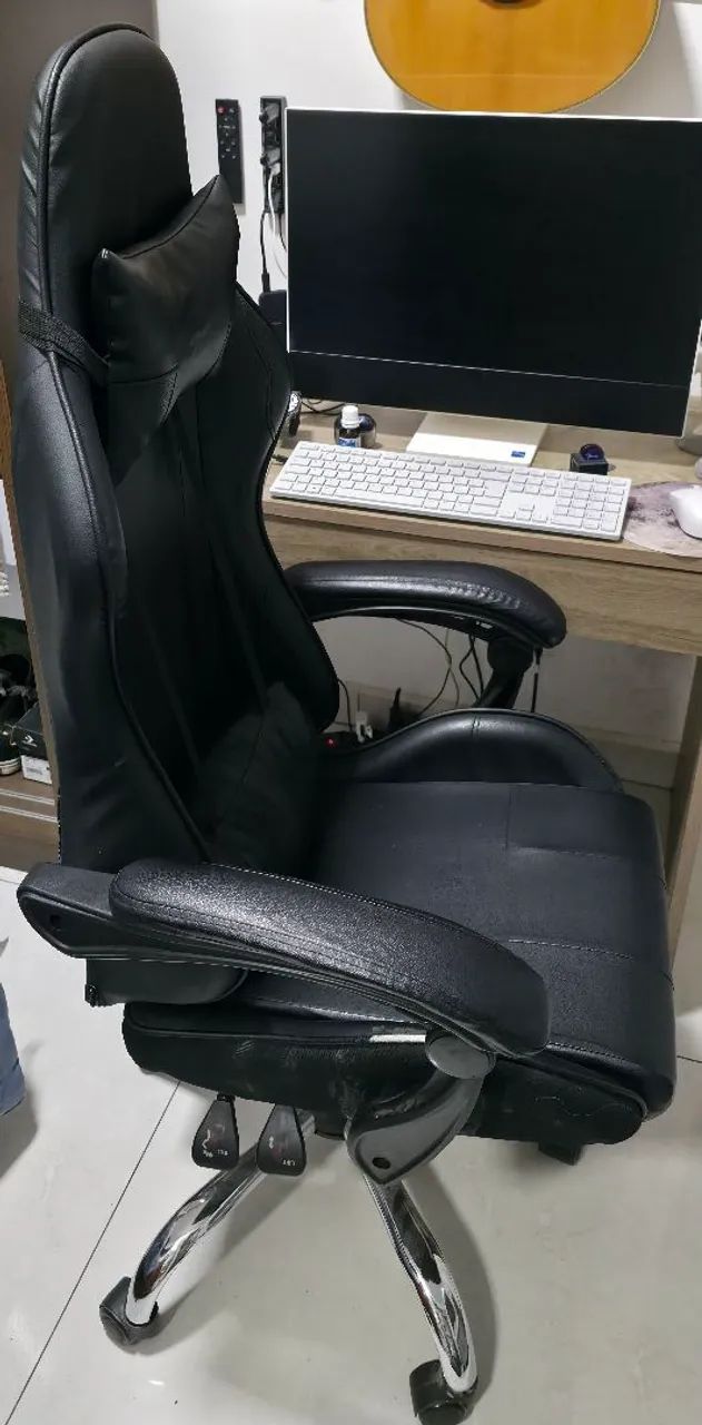 Cadeira Gamer Couro - Foto 2