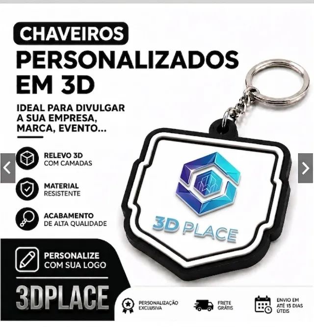 Chaveiro 3D
