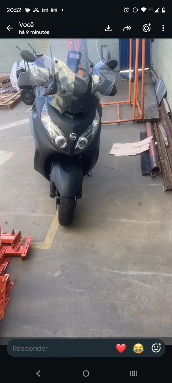 Vende maxsym 400 i com baú e suporte de celular  - Foto 3