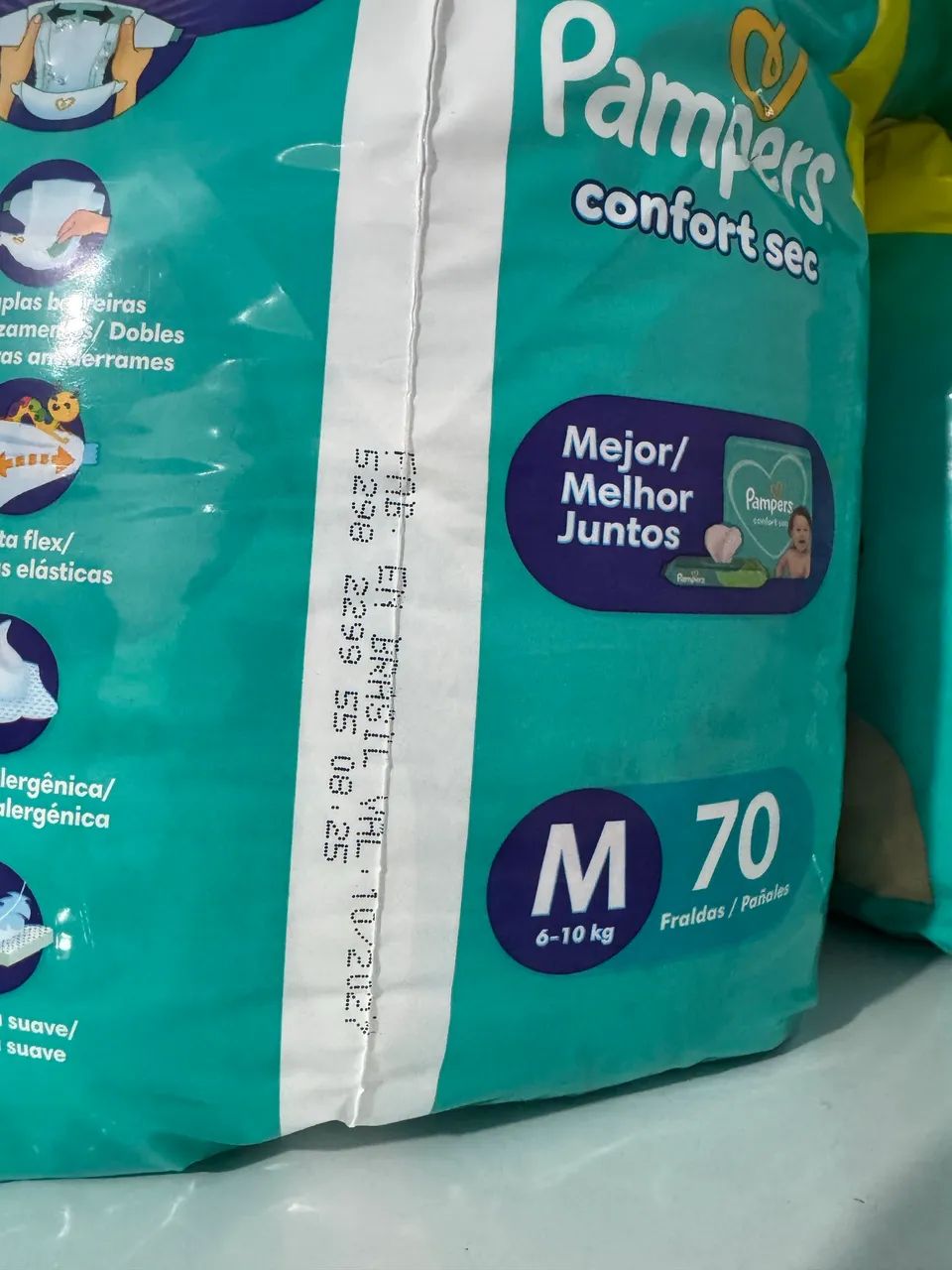 Fralda descartável pampers 