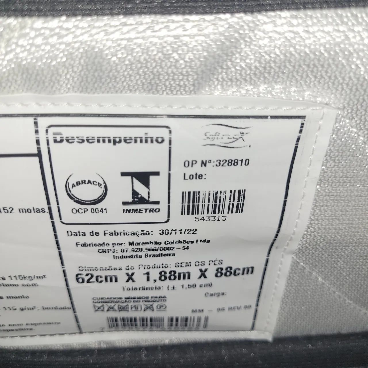 Cama Box Solteiro Gladiador Completa (Colchão + Base). Sem uso, nova. - Foto 4