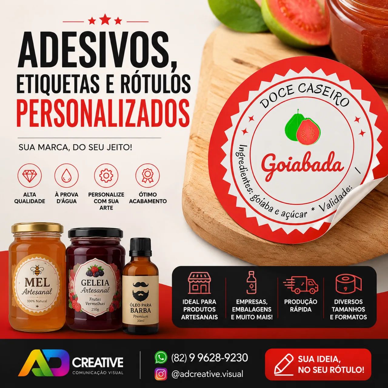Rótulos adesivos 