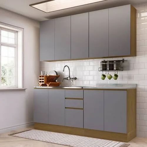 Cozinha Compacta 4 Peças Com Tampo 200cm Slim - Foto 2