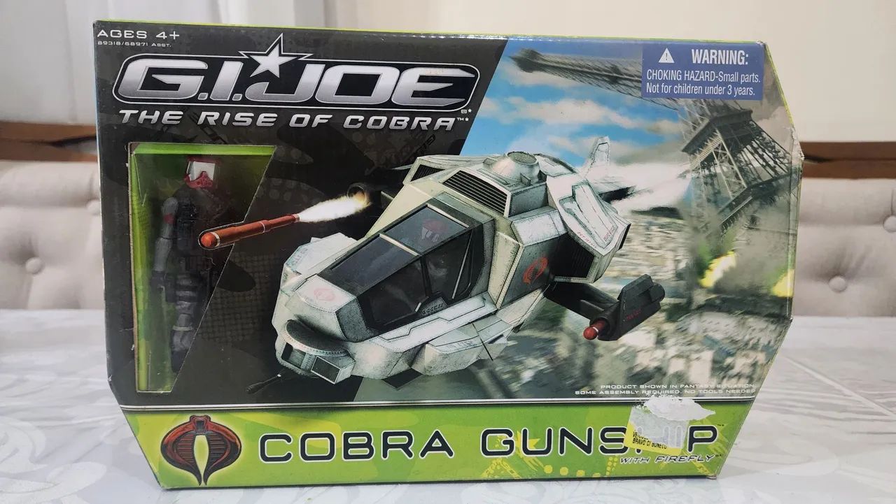 Boneco e Veículo Comandos em Ação Gi Joe Cobra Gunship - Foto 3