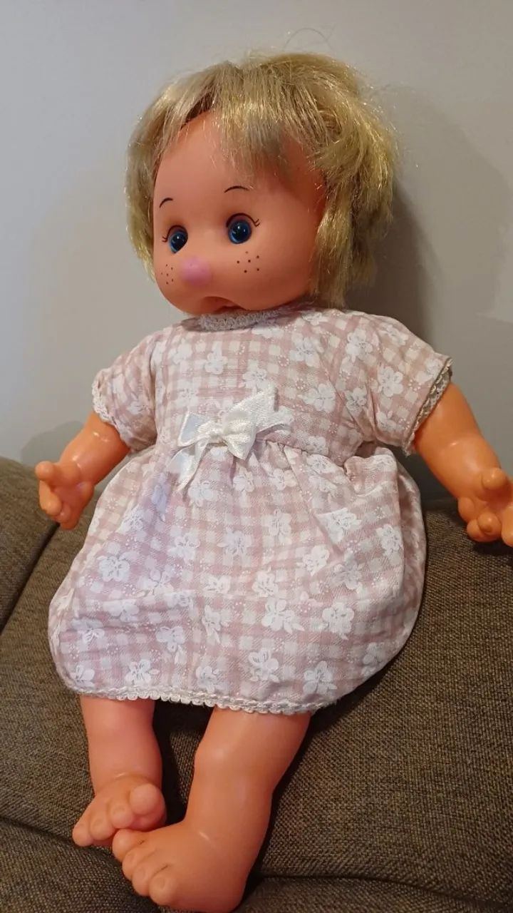 Boneca anos 80 Peteleco Chupa Dedo 30cm - Foto 5