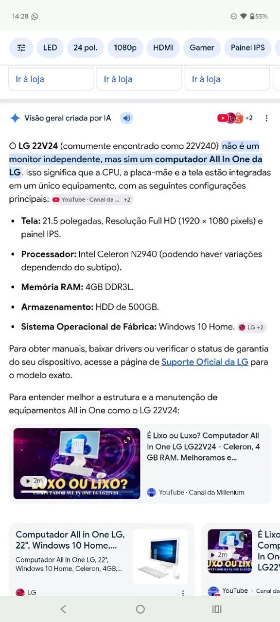 Monitor LG modelo: G22V24 - Foto 2