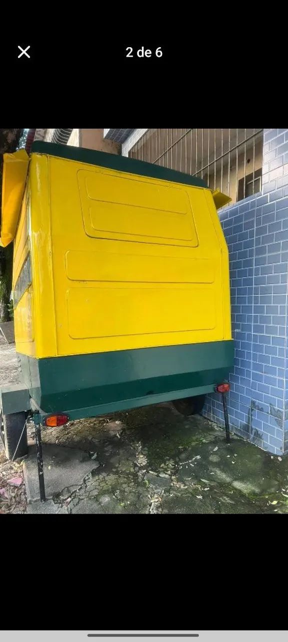 Vendo trailer de fibra com pintura nova. - Foto 2